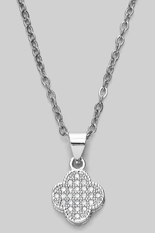 Steel Clover Necklace