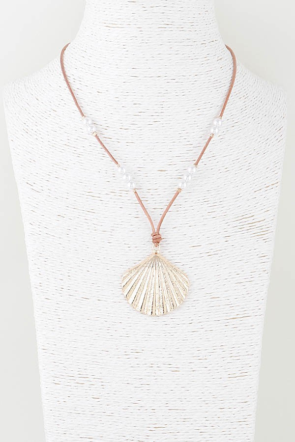 Pearl Shell Cord Necklace