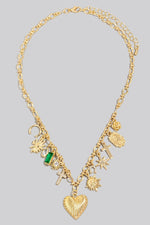 Emerald Charm Necklace