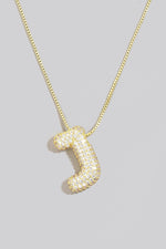 Rhinestone Initial Necklace