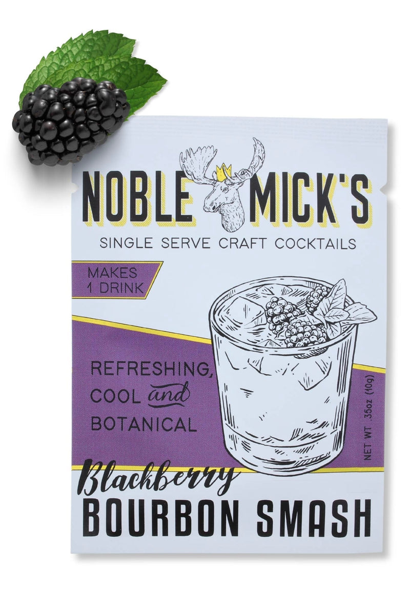 Blackberry Bourbon Smash Cocktail