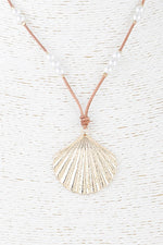 Pearl Shell Cord Necklace