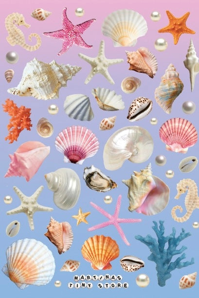 Seashell Sticker Sheets