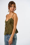 Cami Velvet Top