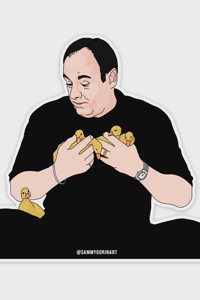 Tony Soprano+Ducks Sticker