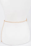 Circle+Oval Metal Chain Belt