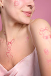 Hearts & Cherries  - Temporary Tattoos