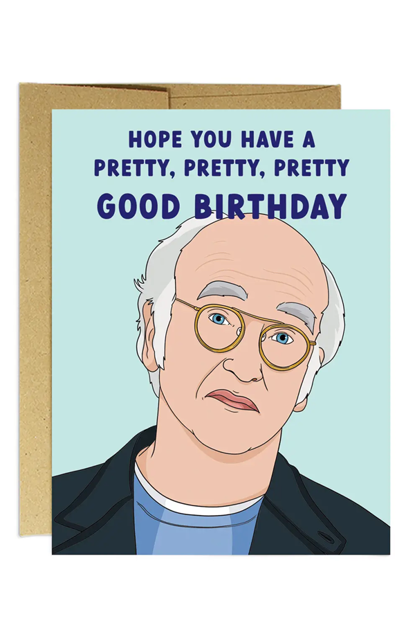 Larry David Birthday Card