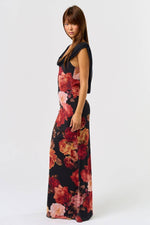 Autumn Floral Maxi Dress