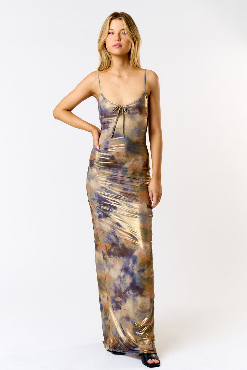 Meg Metallic Maxi Dress