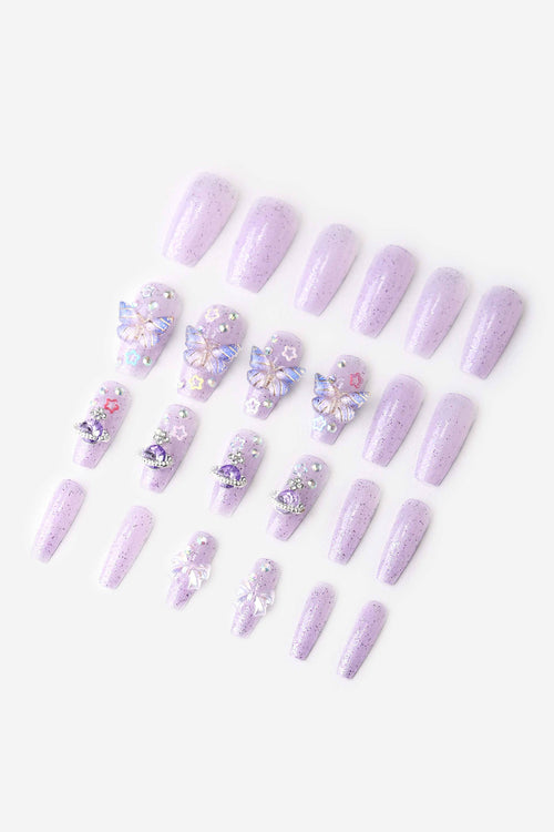 Solar Star - Coffin Press-On Nails