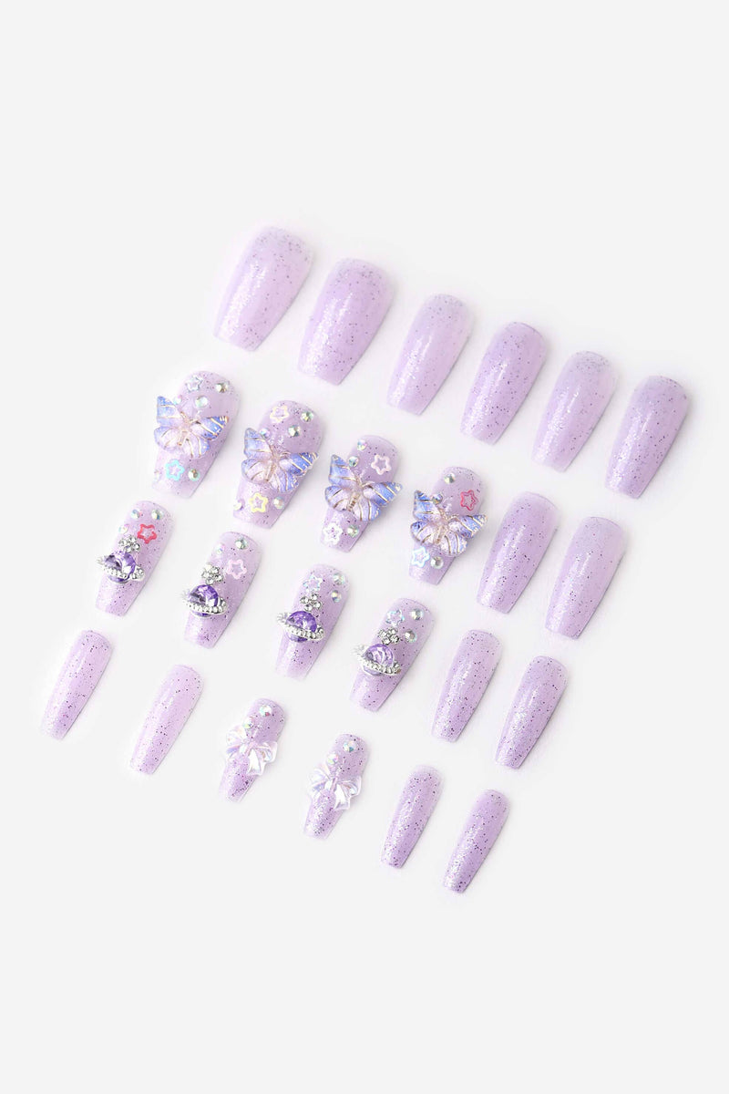 Solar Star - Coffin Press-On Nails