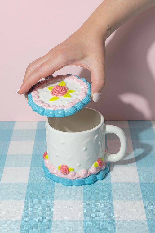 Cake Mug with Lid