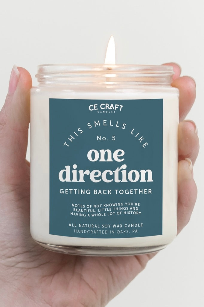 Smells Like One Direction Getting Back Together Candle