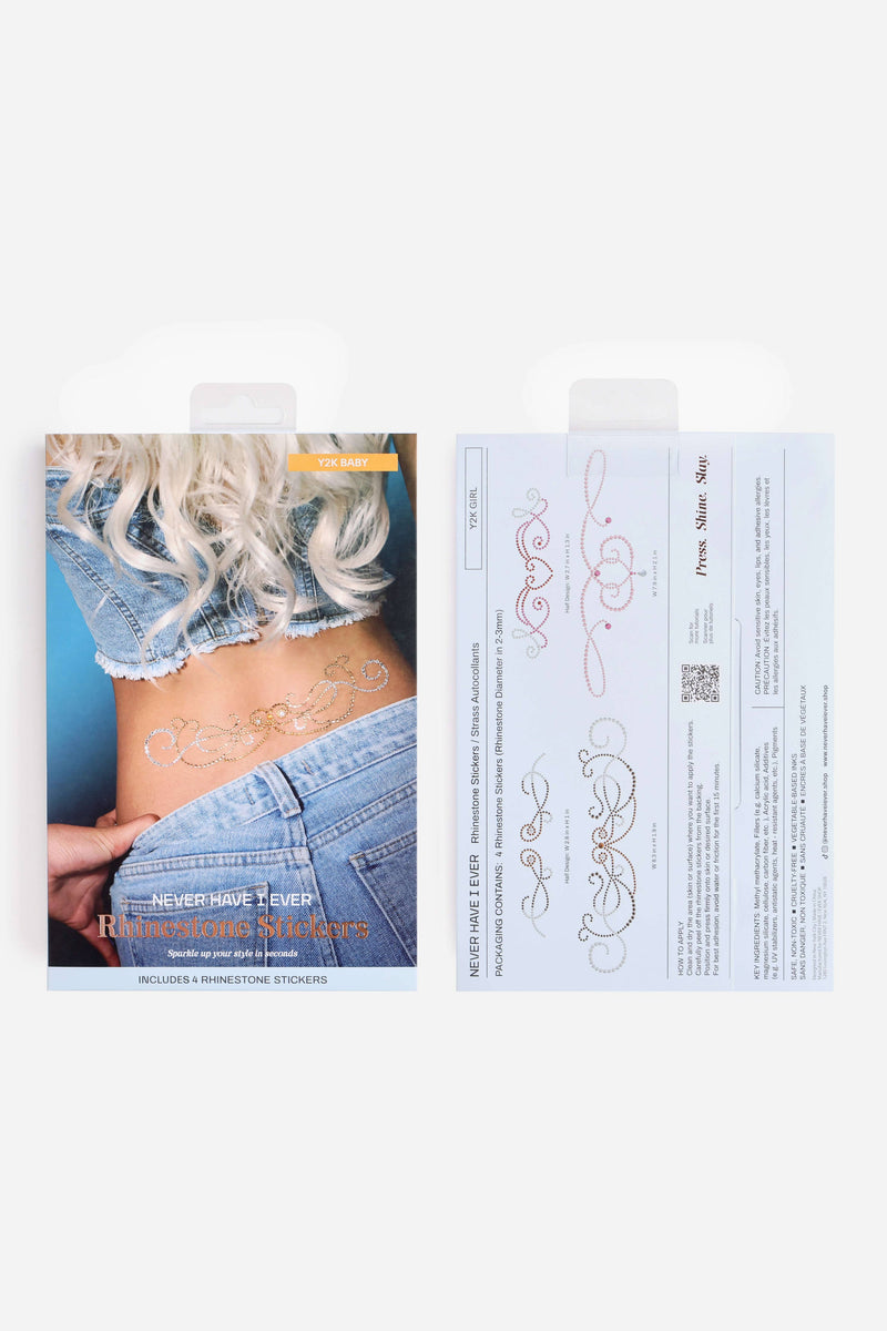 Y2k Girl - Rhinestone Tattoo Set