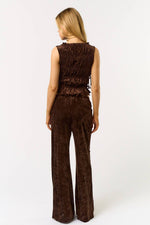 Velvet Brown Top + Pants