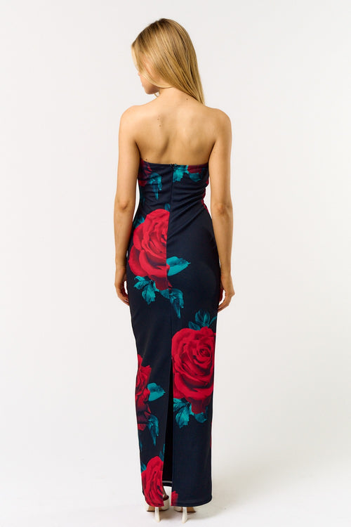 Red Rose Maxi Dress