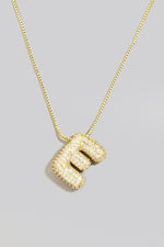 Rhinestone Initial Necklace