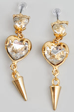 Heart Spike Earrings