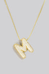 Rhinestone Initial Necklace