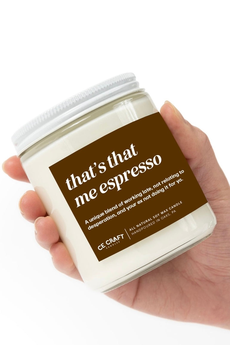 Me Espresso Scented Candle