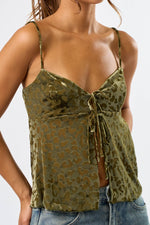 Cami Velvet Top
