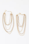 Rhinestone Drape Earrings