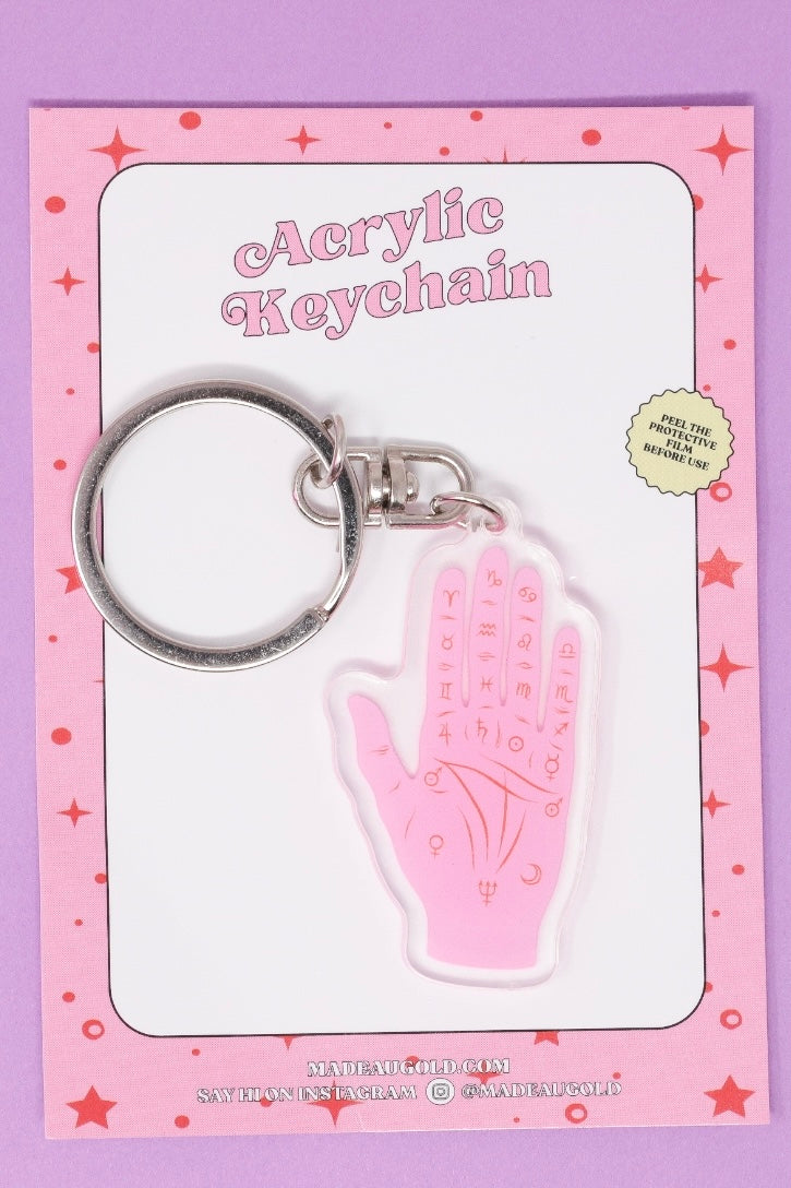 Palmistry Hand Acrylic Keychain