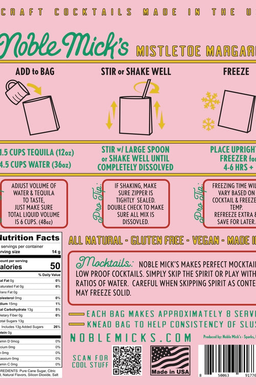 Cranberry Mistletoe Margarita Frozen Cocktail