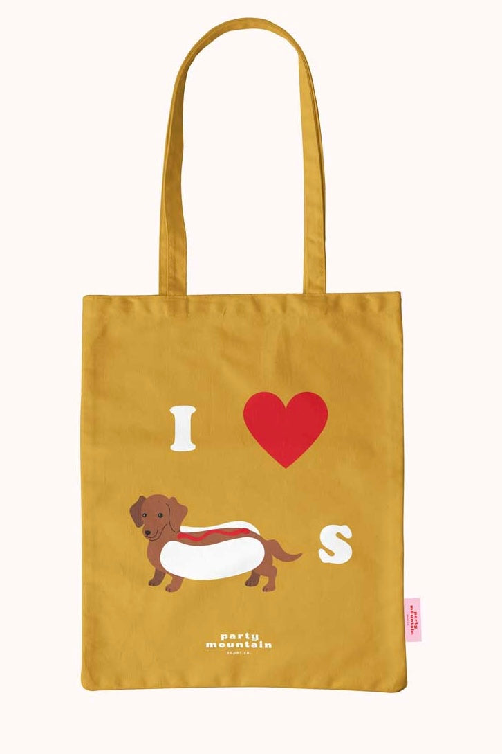 I Heart Weiner Dogs Tote