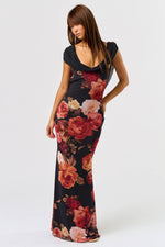 Autumn Floral Maxi Dress