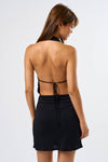 Olive Open Back Dress