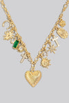 Emerald Charm Necklace