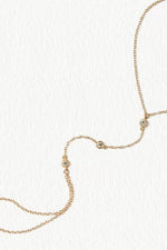 Steel Gold Gem Handchain