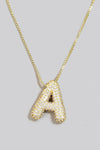 Rhinestone Initial Necklace