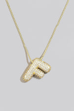 Rhinestone Initial Necklace