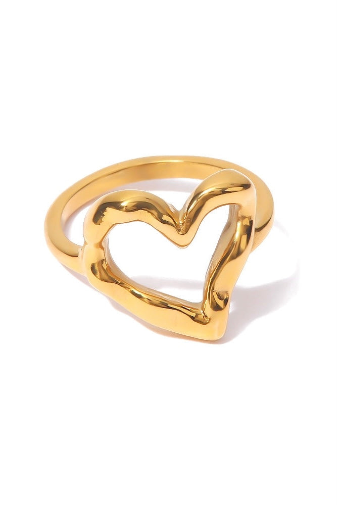 Steel Open Heart Ring