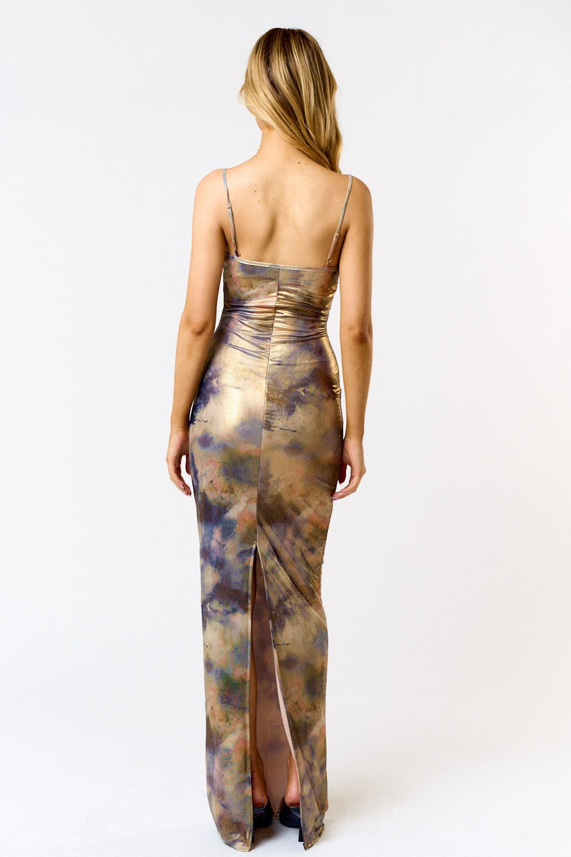 Meg Metallic Maxi Dress