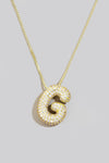 Rhinestone Initial Necklace