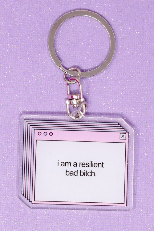 I'm A Resilient Bad Bitch Keychain