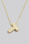 Rhinestone Initial Necklace