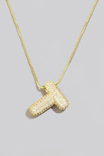 Rhinestone Initial Necklace