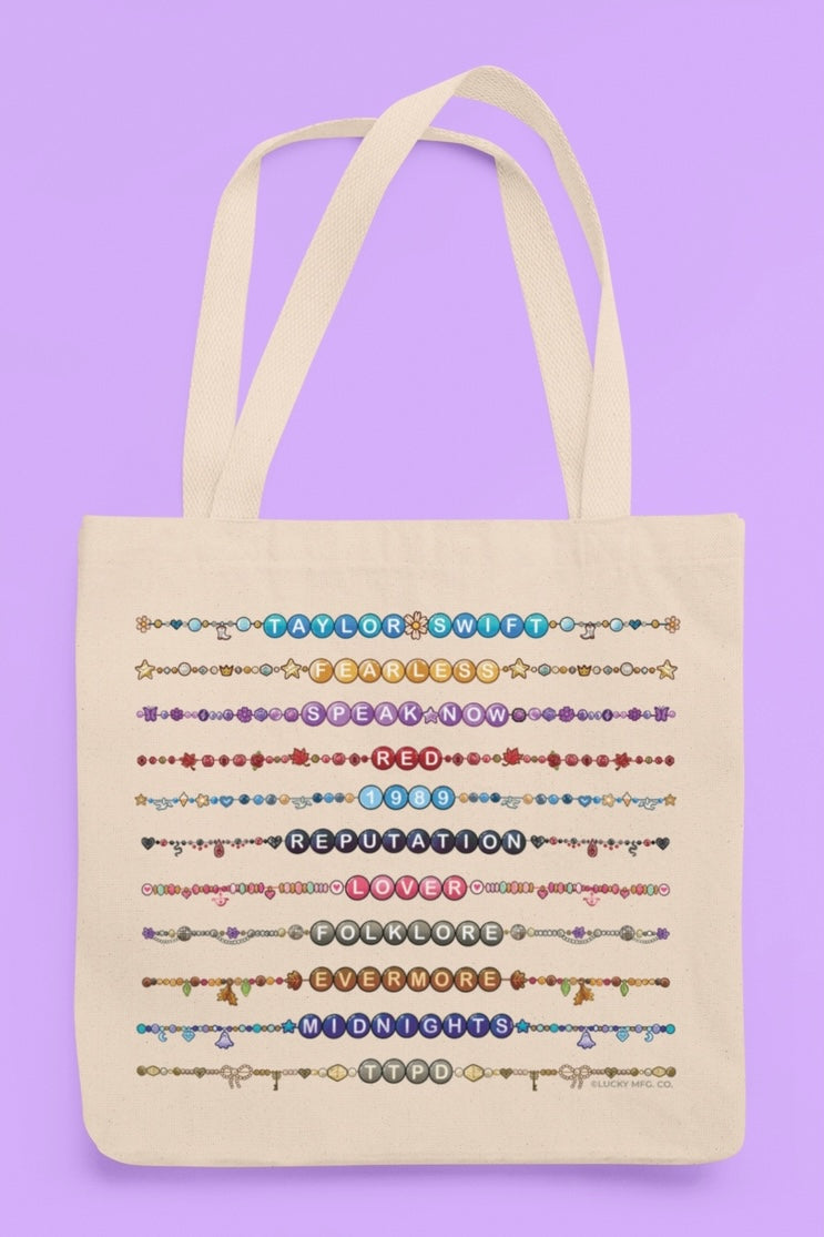 Taylor Swift Charm Bracelets Tote Bag