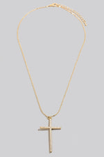 Rhinestone Cross Necklace