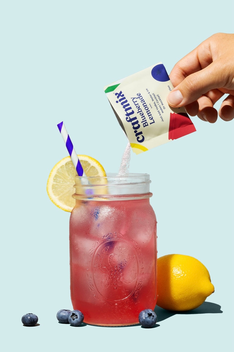 Blueberry Lemonade Cocktail / Mocktail Mixer