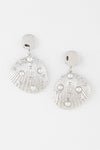 Pearl Clam Shell Earrings