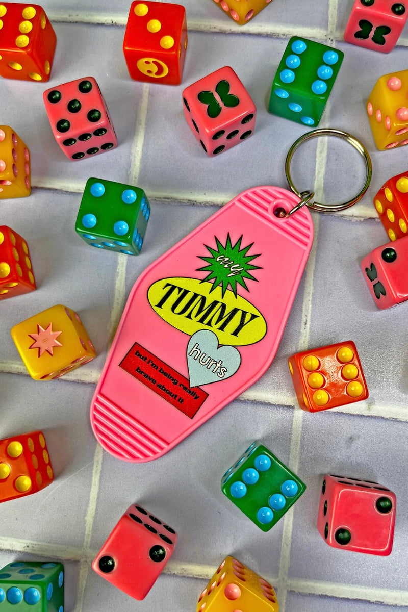 Tummy Ache Motel Keychain