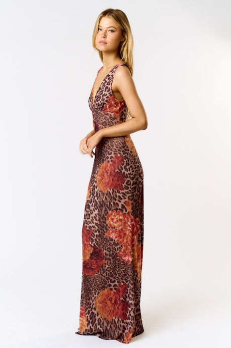 Lindsay Leopard Maxi Dress