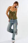 Cami Velvet Top