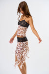 Lacey Leopard Top + Skirt